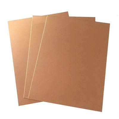 35-45 Hardness Prime Pure Copper Cathode Plate 26mm Thick C26800 C27200 Copper Sheet