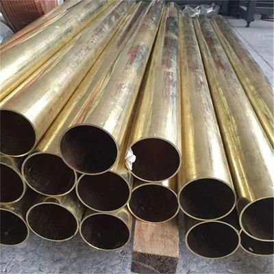 99.99% Copper Material Large Diameter Heat Exchanger Brass Pipe with 40% Elongation