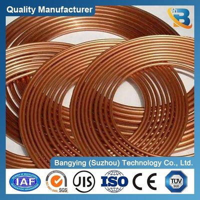 TP2 Grade Pancake Copper Tube for Air Conditioner 99.9% Cu Copper Pipe Tube Samples