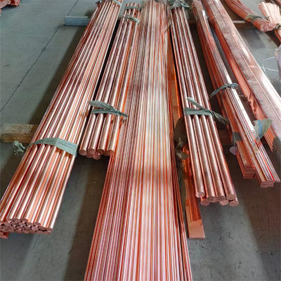 Customization 99.9% C1020 C1100 C11000 Solid Round Rod 50-600mm Red Pure Copper Bar