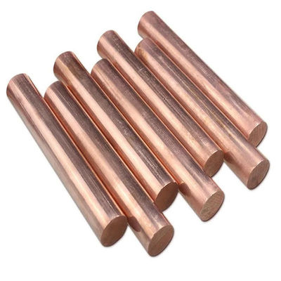 Pure 99.99% Copper Bar Solid Copper Rod ASTM AISI C11000 Copper Earth Rod Bar Water Heater
