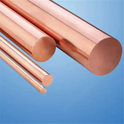 C11000 Copper Rod Plate Elongation 45-50 Low MOQ Pure 99.9% Red Copper T2 Round Bar