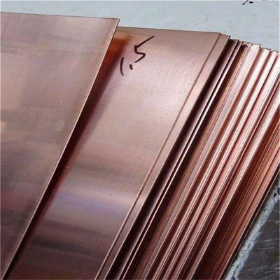 Red BYAS-121 1.2mm Cu ETP High Conductivity Pure Copper C10100 Cw004A Sheet Plate
