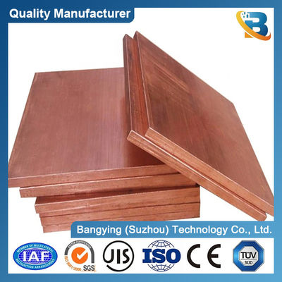 High Ts MPa 22-25 Red Copper Plate with 99.99% Purity and Melting Point 1083 ordm